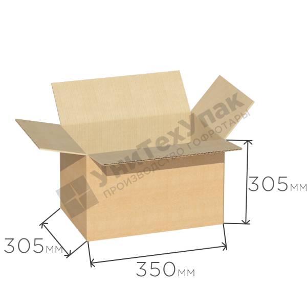 Гофрокороб 350*305*305 мм П-32 бурый